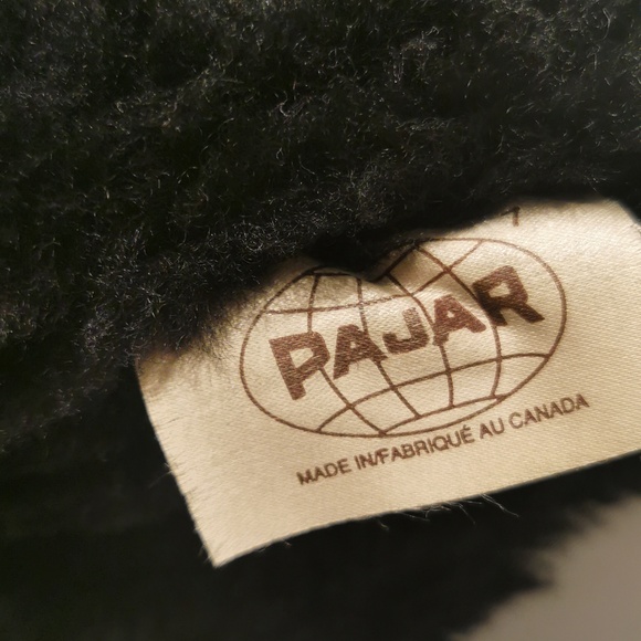 Pajar Womens Boots Winter Snow Leather Suede Black Wedge 12" - Picture 6 of 8